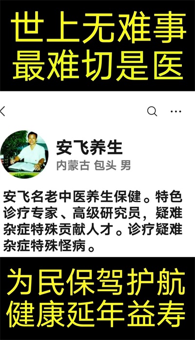 中国当代最美医生名中医——安飞